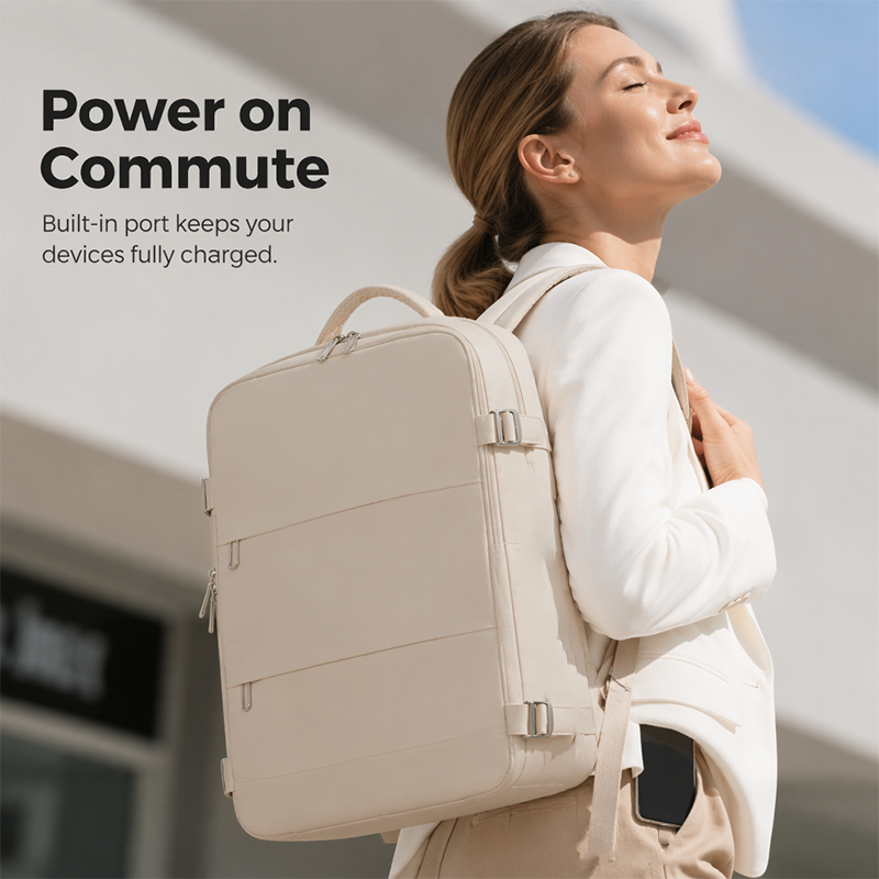 💼Large Capacity Business Backpack with USB Port