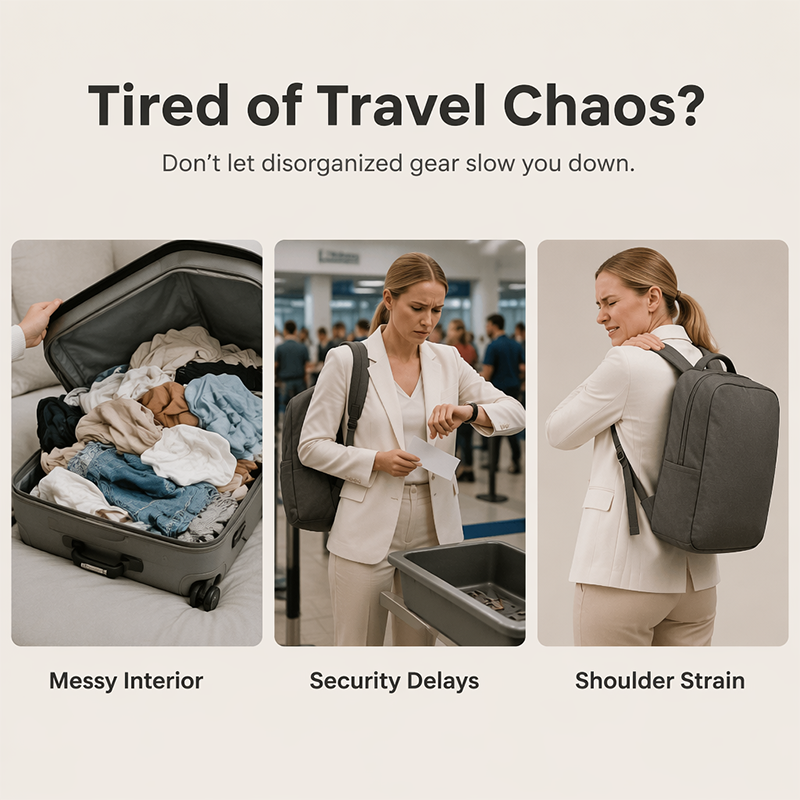 💼Large Capacity Business Backpack with USB Port