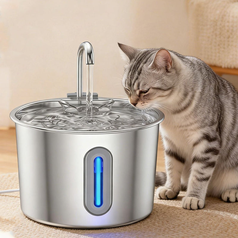 Stainless Steel Automatic Filtering Pet Water Fountain