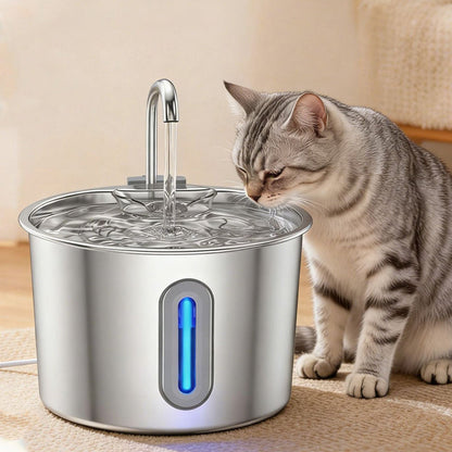 Stainless Steel Automatic Filtering Pet Water Fountain
