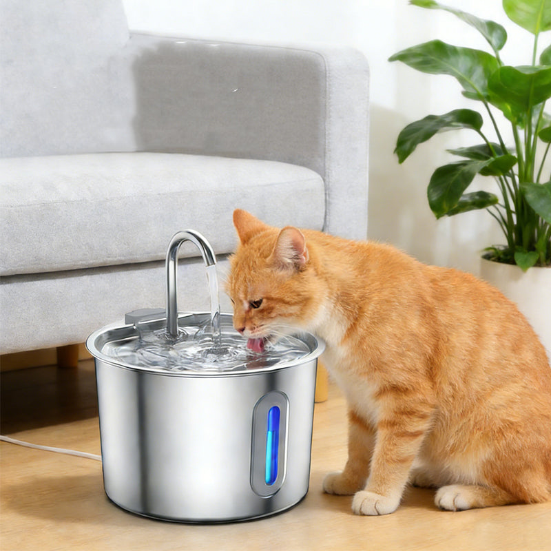 Stainless Steel Automatic Filtering Pet Water Fountain