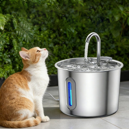 Stainless Steel Automatic Filtering Pet Water Fountain