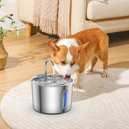 Stainless Steel Automatic Filtering Pet Water Fountain