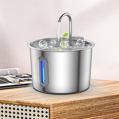 Stainless Steel Automatic Filtering Pet Water Fountain