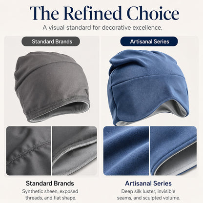 Weighted Sleep Cap with Eye Mask – micro-gravity deep sleep design, light-blocking & breathable. Restful nights anywhere