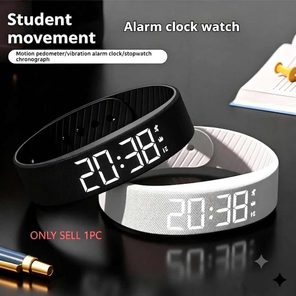SmartSense Fitness Band | Pedometer, Calorie Tracker, Vibration Alarm