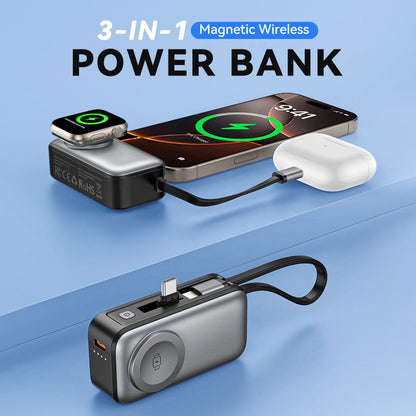 3-in-1 Magnetic Wireless Power Bank