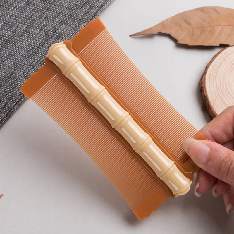 🎋 50% OFF 🌿 Bamboo Double-Sided Fine Tooth Comb – Removes Dandruff & Helps Remove Lice | Ergonomic Grip