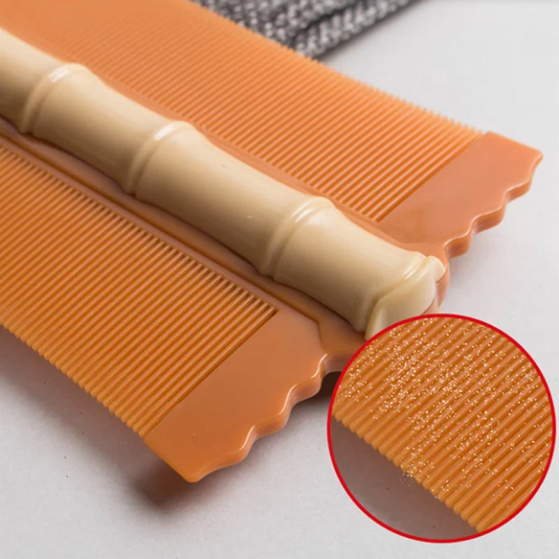 🎋 50% OFF 🌿 Bamboo Double-Sided Fine Tooth Comb – Removes Dandruff & Helps Remove Lice | Ergonomic Grip