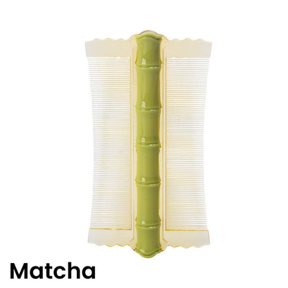 🎋 50% OFF 🌿 Bamboo Double-Sided Fine Tooth Comb – Removes Dandruff & Helps Remove Lice | Ergonomic Grip