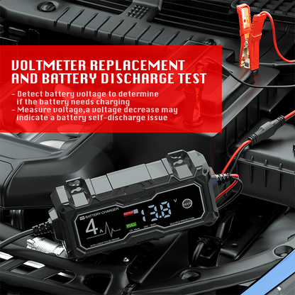 ⚡🔋 Smart Car Battery Charger – Test, Charge & Maintain with Ease