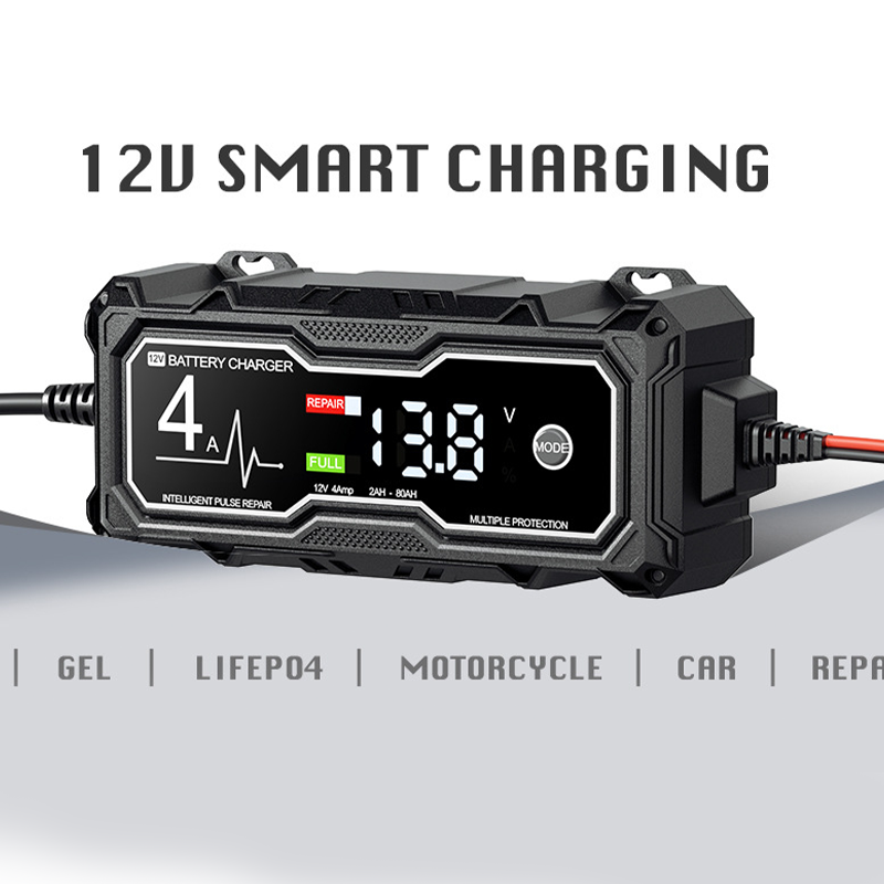 ⚡🔋 Smart Car Battery Charger – Test, Charge & Maintain with Ease