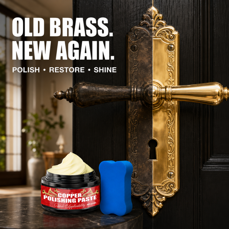 Copper Brass Polish Paste with Sponge