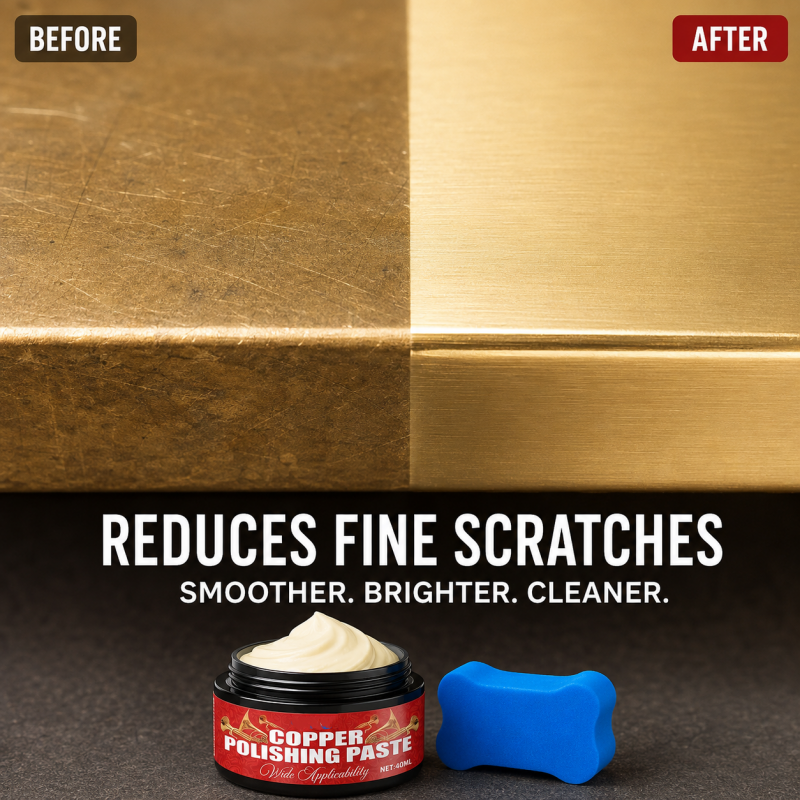 Copper Brass Polish Paste with Sponge