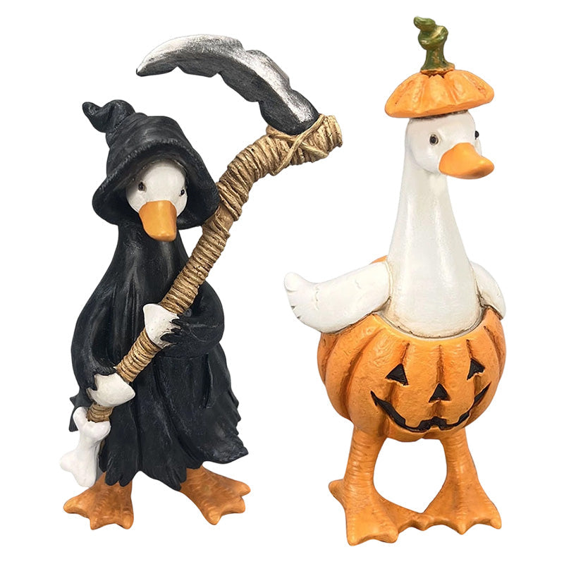 🎃🦇Spooky Duck Set – Hand-Painted, 5 Characters, Weather-Resistant