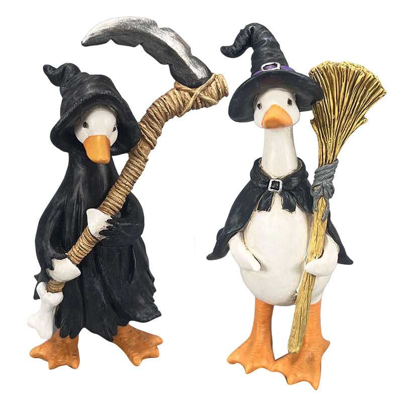 🎃🦇Spooky Duck Set – Hand-Painted, 5 Characters, Weather-Resistant