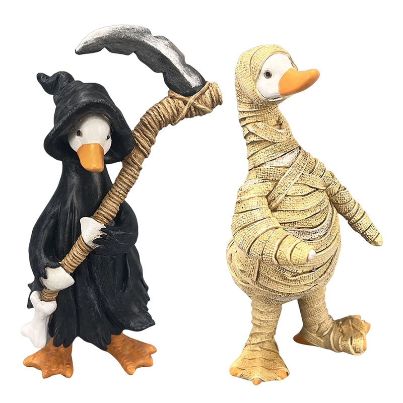 🎃🦇Spooky Duck Set – Hand-Painted, 5 Characters, Weather-Resistant