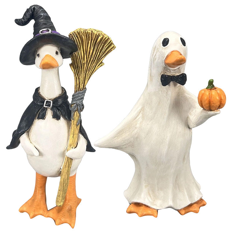 🎃🦇Spooky Duck Set – Hand-Painted, 5 Characters, Weather-Resistant