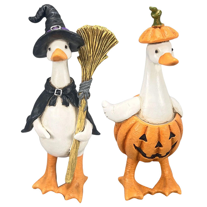 🎃🦇Spooky Duck Set – Hand-Painted, 5 Characters, Weather-Resistant
