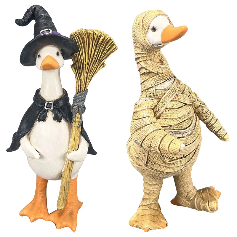 🎃🦇Spooky Duck Set – Hand-Painted, 5 Characters, Weather-Resistant