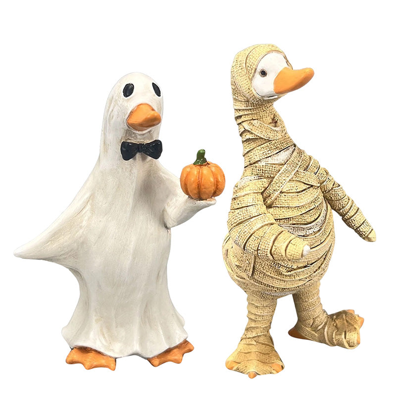 🎃🦇Spooky Duck Set – Hand-Painted, 5 Characters, Weather-Resistant