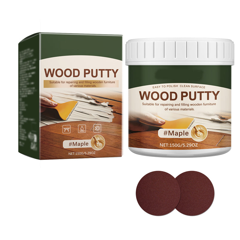 🪵✨Wood Repair Filler Putty – Fills Cracks & Chips, Smooths Surfaces, Blends with Dark Wood