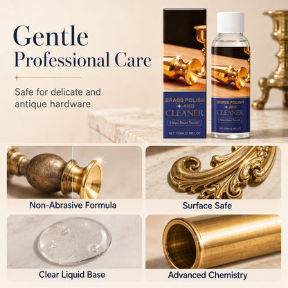 🔩TARNISHED BRASS? FIX IT FAST!🔩 Polish & Cleaner – Removes Oxidation, Restores Shine, Gentle on Surfaces – Easy Application! 🧽
