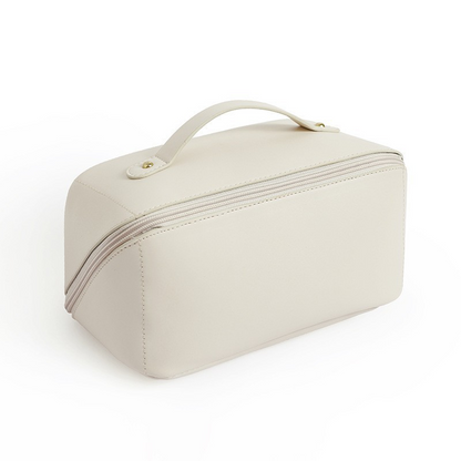 💄 Everything organized in style – spacious makeup bag with a handle for cosmetics, travel, and everyday use.