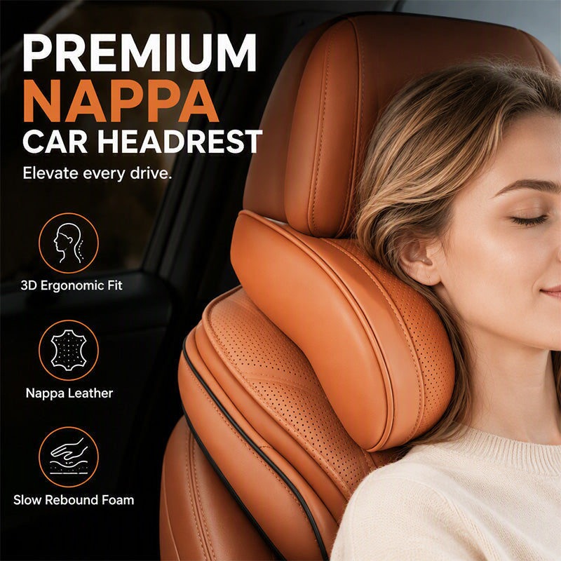 🚗💤 Drive in Comfort! Premium Memory Foam Car Neck Support Pillow