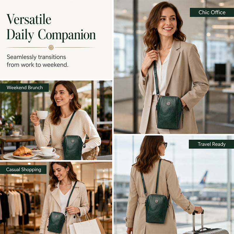 ✨ Time‑Limited Offer ⚡Women PU Leather Crossbody Phone Bag