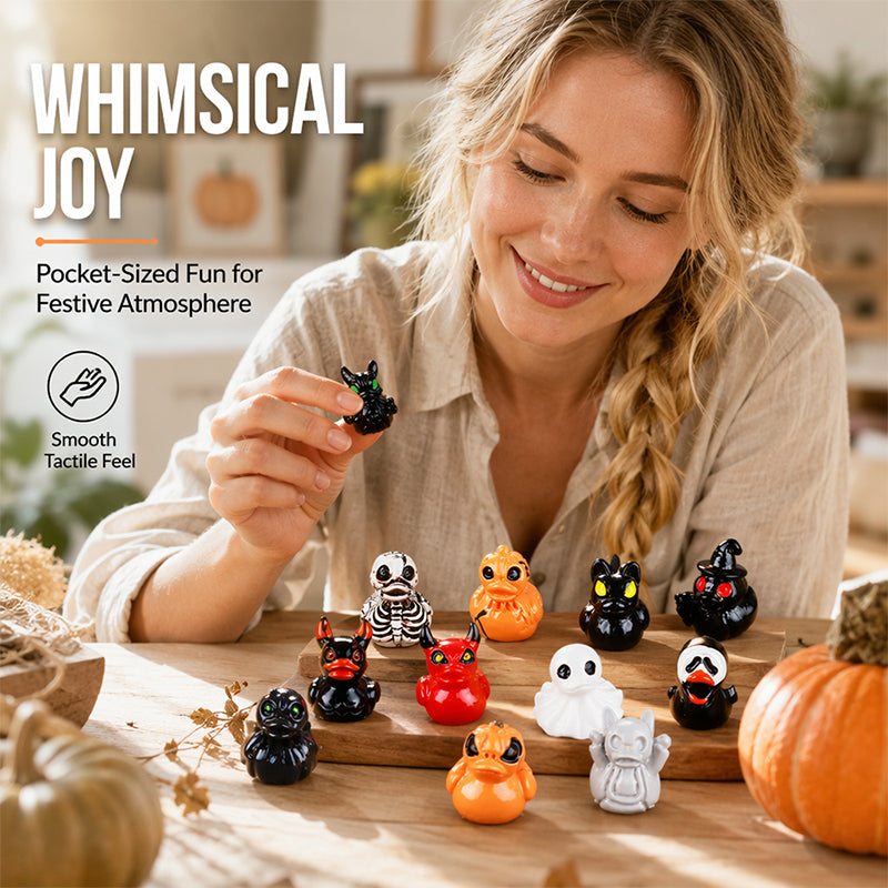 👻✨ A Little Ghost Duck to Spook Up Your Space! 🎃 Cute Halloween Resin Decoration for Desk & Home