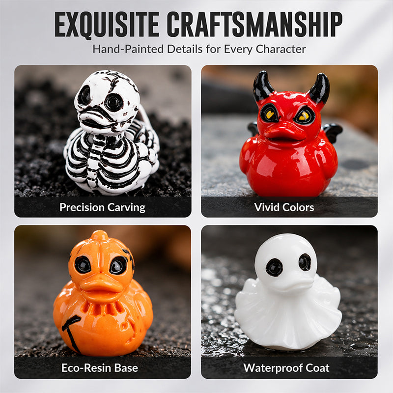 👻✨ A Little Ghost Duck to Spook Up Your Space! 🎃 Cute Halloween Resin Decoration for Desk & Home
