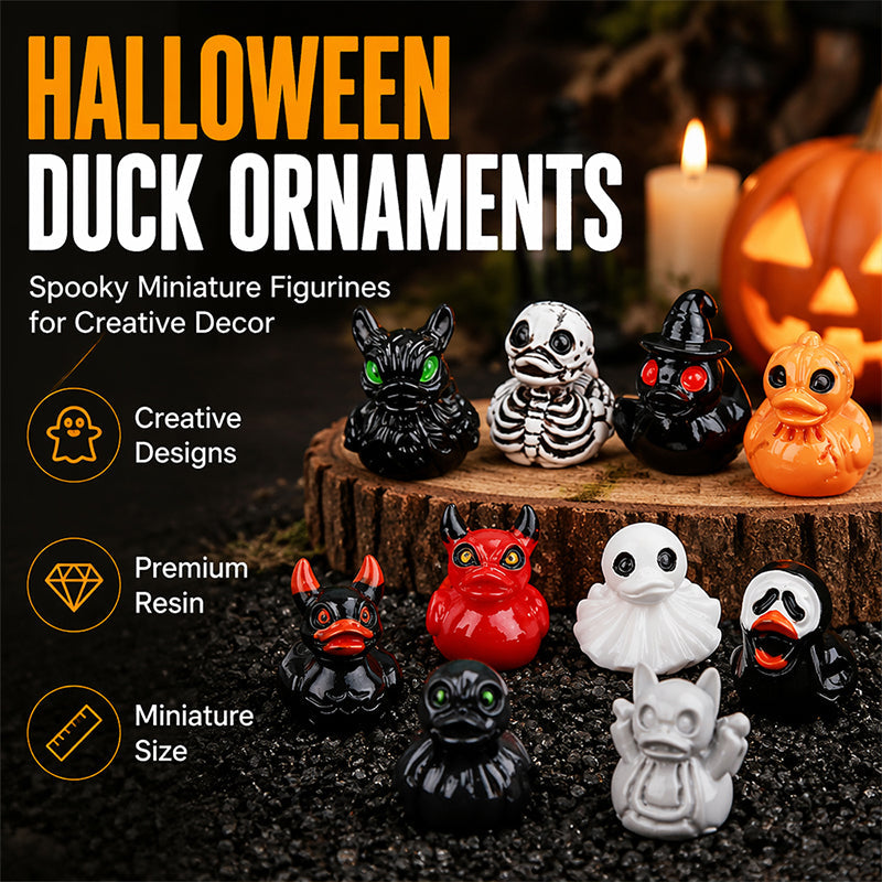 👻✨ A Little Ghost Duck to Spook Up Your Space! 🎃 Cute Halloween Resin Decoration for Desk & Home