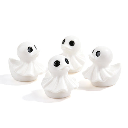 👻✨ A Little Ghost Duck to Spook Up Your Space! 🎃 Cute Halloween Resin Decoration for Desk & Home