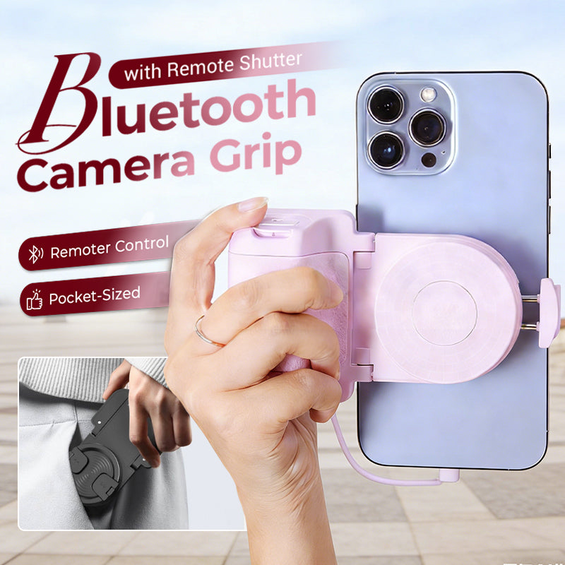 📸✨Bluetooth Camera Grip with Remote Shutter