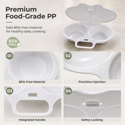 🥗🎁 50% OFF! Microwave Egg Poacher – From £4.99! Dual‑cavity, non‑stick & easy clean. Healthier than frying – stock up & save! 🏠✅
