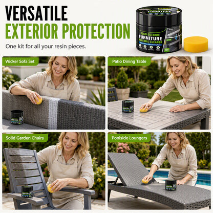 Outdoor Furniture Renewal Paste with Sponge