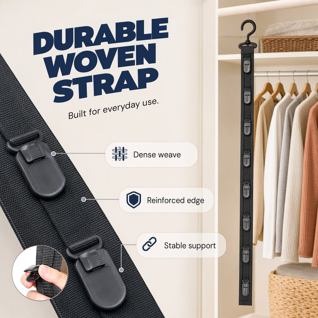 ✨ 8-Clip Wall Mount Hat Rack – Helps Save Space & Display Your Cap Collection, for Bedroom, Closet