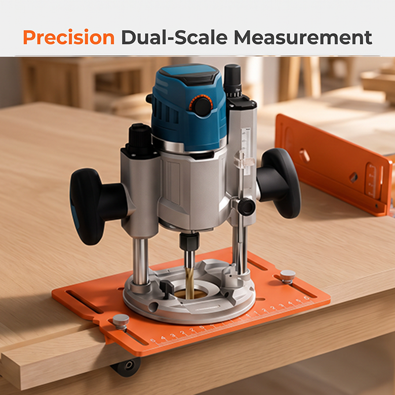 ⏰Aluminum Alloy Wood Router Slotting Bracket Guide Tool
