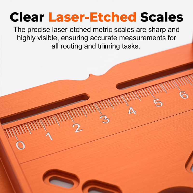 ⏰Aluminum Alloy Wood Router Slotting Bracket Guide Tool