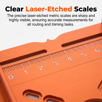 ⏰Aluminum Alloy Wood Router Slotting Bracket Guide Tool