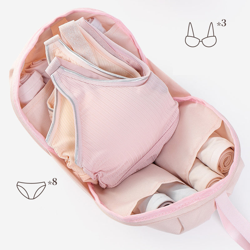 🎉 LIMITED TIME 50% OFF! 👙 Portable Underwear Storage Bag for Travel – Spherical Dome Design, Compartmentalized Interior & Durable Polyester ✨