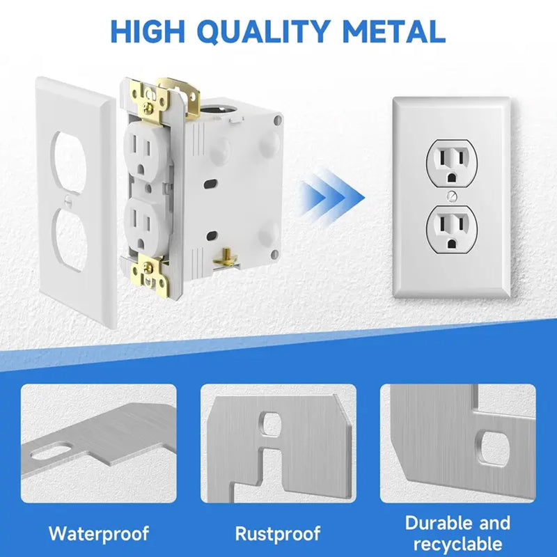 Metal Wall Plate Spacer For Uneven Electrical Outlet Boxes