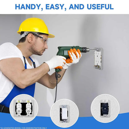 Metal Wall Plate Spacer For Uneven Electrical Outlet Boxes