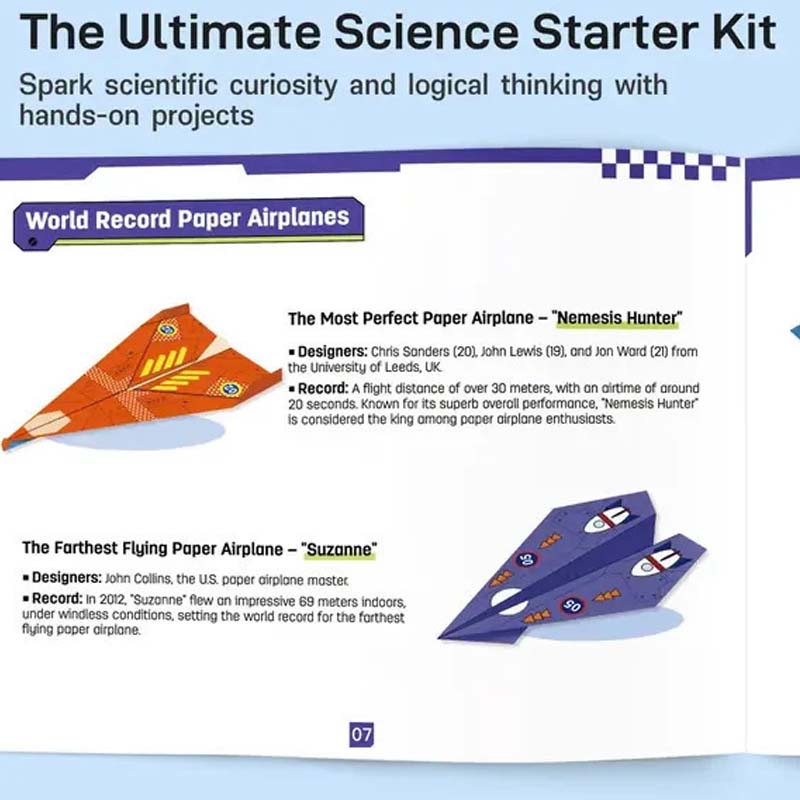 ✈️ Creative DIY Paper Airplane Set – 24 Foldable Sheets with Ready-to-Fold