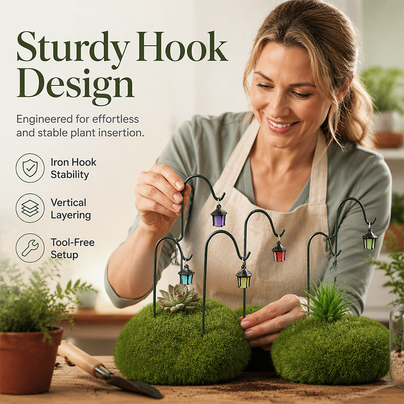 🌿 Glow-in-the-Dark Plant Stakes – 7 colors, premium resin, sturdy iron hooks – magical garden decor. 🌙