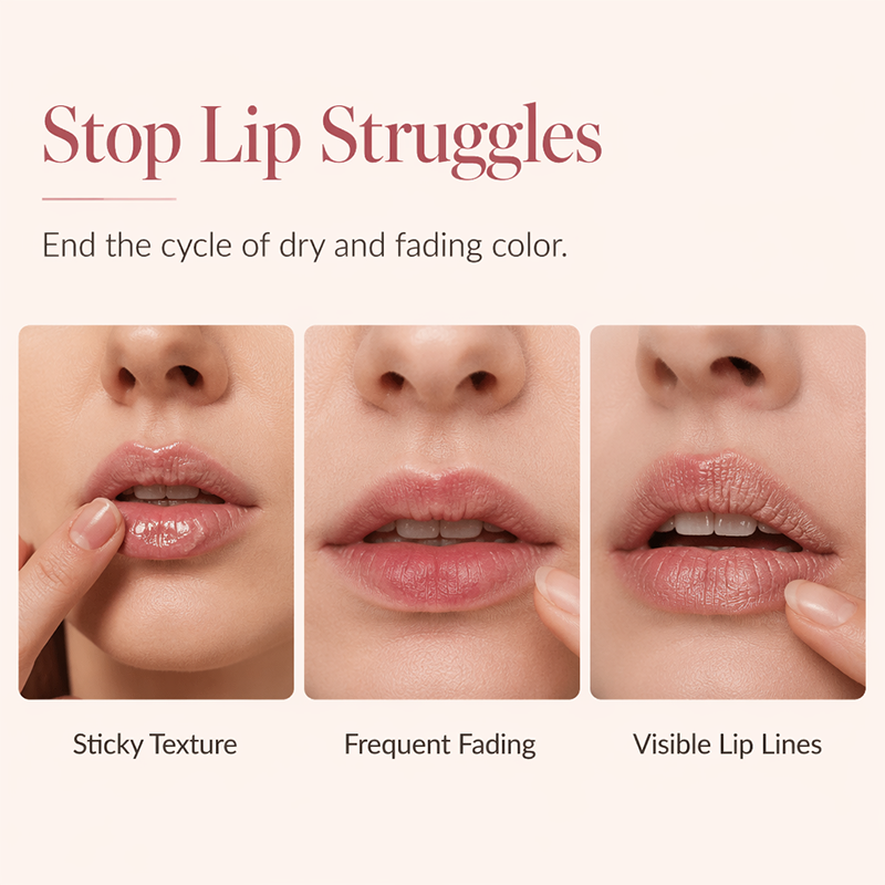 Long-Lasting Non-Sticky Solid Lip Gloss