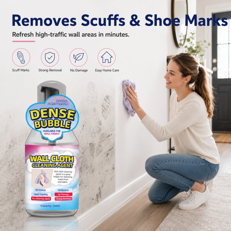 Multi-Purpose Rinse-Free Wallpaper Foam Cleaner