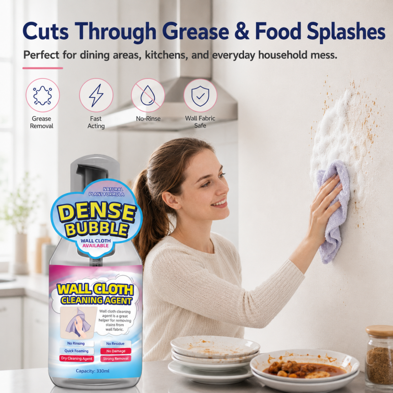 Multi-Purpose Rinse-Free Wallpaper Foam Cleaner