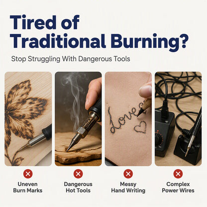 🎨✨Heat-Activated Wood Burning Paste – DIY Pyrography on Wood, Leather & Canvas with Heat Gun!